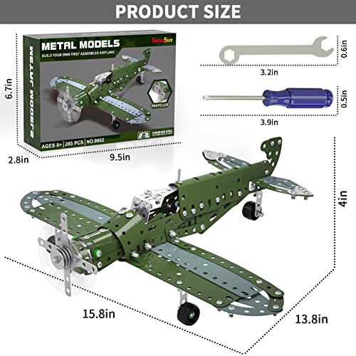 Garbo Star STEM Building Projects Model Airplane Set 285 Pieces STEM Project Building Toys for Kids Ages 81216 Assembly Science Kit Educational Birthday Gift for Kids Boys 8 9 10 11 12 Years Old - Image 5