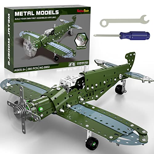 Garbo Star STEM Building Projects Model Airplane Set 285 Pieces STEM Project Building Toys for Kids Ages 81216 Assembly Science Kit Educational Birthday Gift for Kids Boys 8 9 10 11 12 Years Old - Image 1