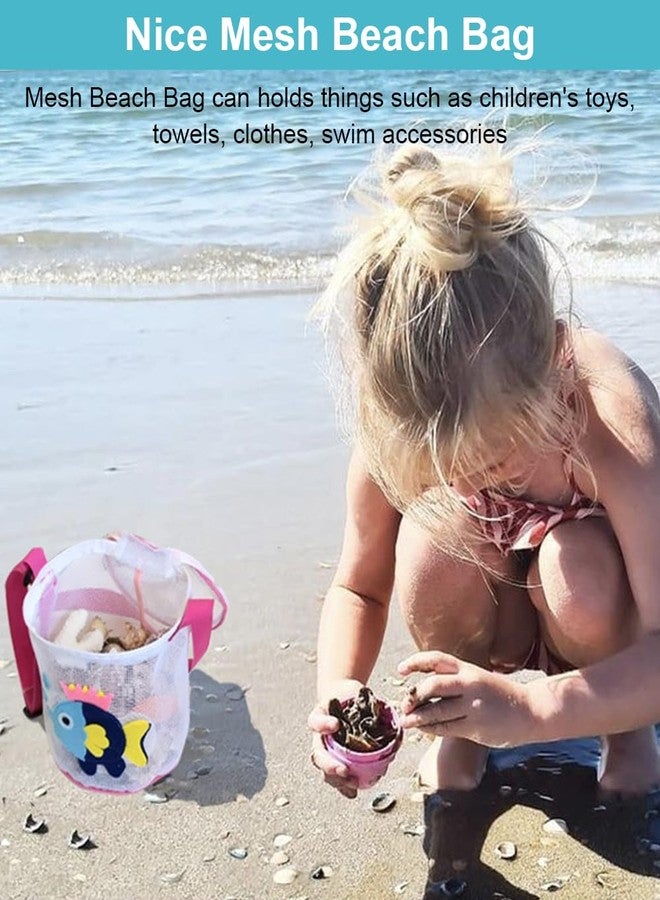Hiflyer Seashell Mesh Bags with Zipper, Shell Bag Mesh Bag with Zipper for Sand Toys, Sand Bags for Seashell Toys, Beach Must Haves for Kids Beach Essentials (Crab) - Image 2