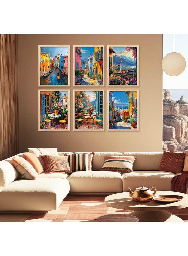 walllane - City view wall Paintings with Frame for Home Decoration - Painting for Living Room Bedroom Office Wall hanging frames - (13x17 inch, J) - Image 5