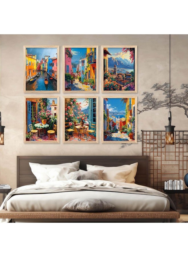 walllane - City view wall Paintings with Frame for Home Decoration - Painting for Living Room Bedroom Office Wall hanging frames - (13x17 inch, J) - Image 1