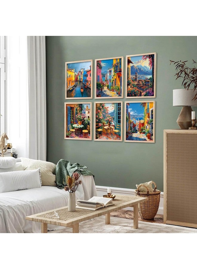 walllane - City view wall Paintings with Frame for Home Decoration - Painting for Living Room Bedroom Office Wall hanging frames - (13x17 inch, J) - Image 4