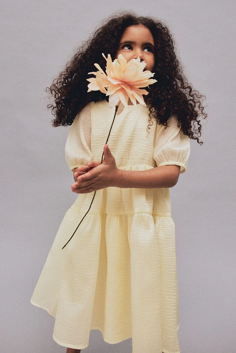 H&M Patterned organza dress