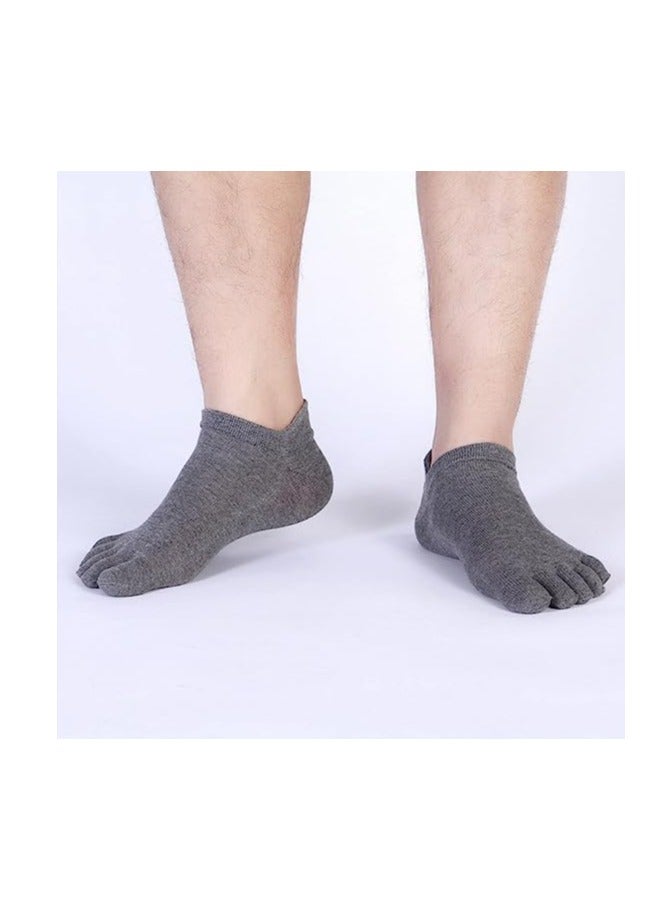 سجن سفما إصبع القدم الجوارب لا تظهر تشغيل خمسة أصابع الجوارب للرجال والنساء 4 أزواج - Image 2