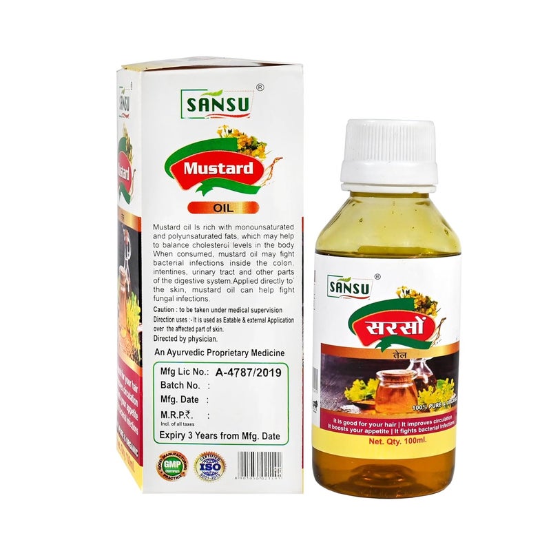 SANSU زيت الخردل سانسو 100 مل عبوة من 3 - Image 3