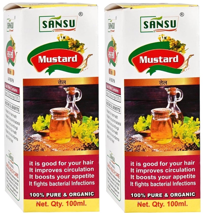 SANSU زيت الخردل سانسو 100 مل عبوة من 3 - Image 1