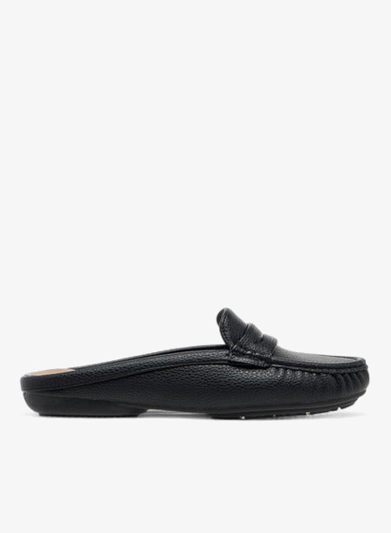 Le Confort Women Textured Slip-On Mules with Cut-Out Detail - Image 1