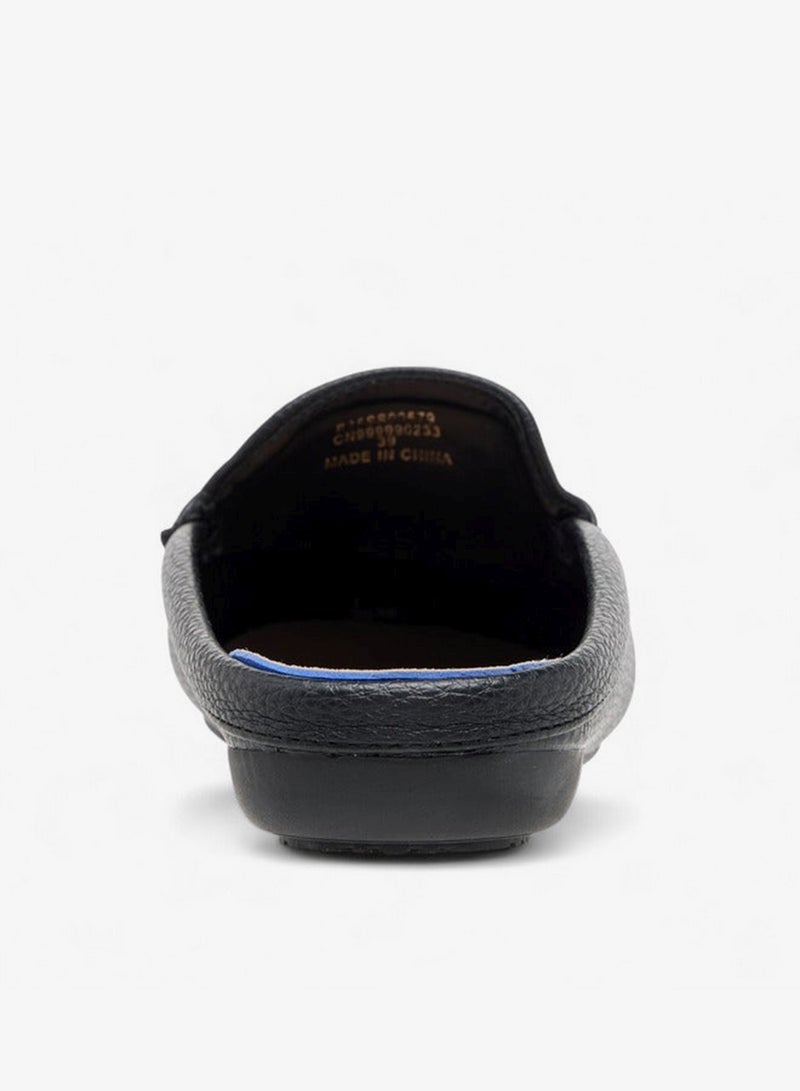 Le Confort Women Textured Slip-On Mules with Cut-Out Detail - Image 5