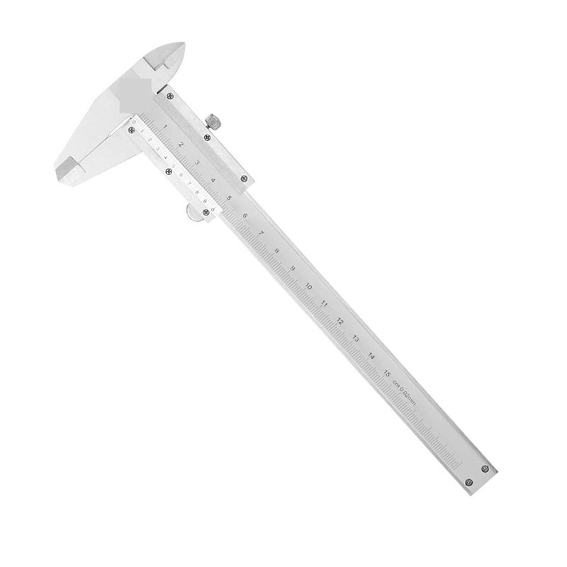 فرجار الفولاذ المقاوم للصدأ 0-150 مم أداة قياس دقيقة مع برغي قفل - Image 1