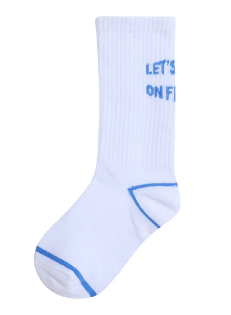 victor and jane 3 Pairs Textured Crew Length Sports Socks