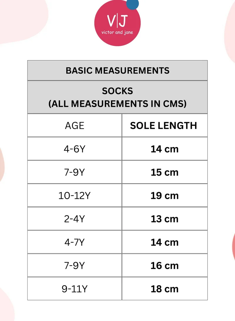 victor and jane 3 Pairs Textured Crew Length Sports Socks