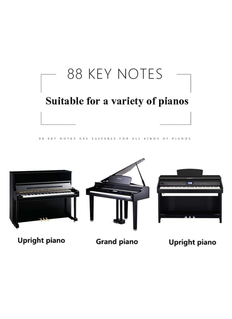 SYOSI Piano Keyboard Stickers - New Alternative To Messy Piano Key Stickers Electronic Piano Keyboard Note Stickers for Kids Beginners, Transparent & Removable  - Image 4