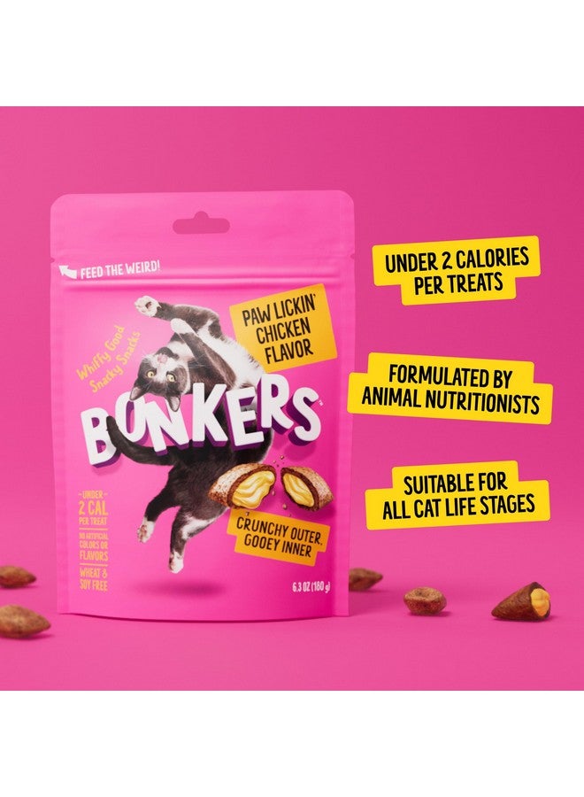 Bonkers Cat Treats Paw Lickin' Chicken Flavor 3 OZ, Cat Treats, Treats for Training, for All Breeds and Ages, Food Topper, Resealable Pouch (10 Pack) - Image 2