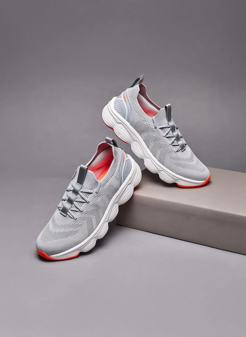كامبس Men Falko Memory Tech Lite Slip-On Walking Shoes-Grey