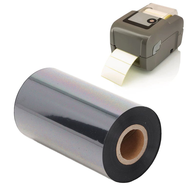 Thermal Transfer Ribbon Label Sticker Barcode Printing Accessory Part for Printer 110mmx300m / 4.33inx984.25ft - Image 5
