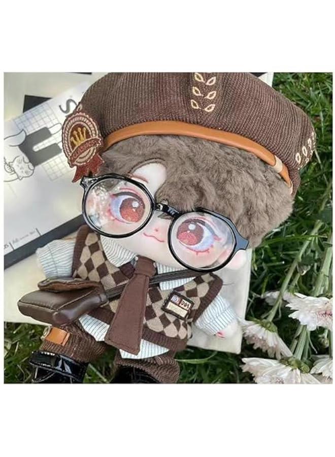 Arabest 20cm Plush Doll Clothes Hat Shirt Vest Pants Tie Backpack Glasses Mailman Set 8in Doll Accessories Dress Up  - Image 5