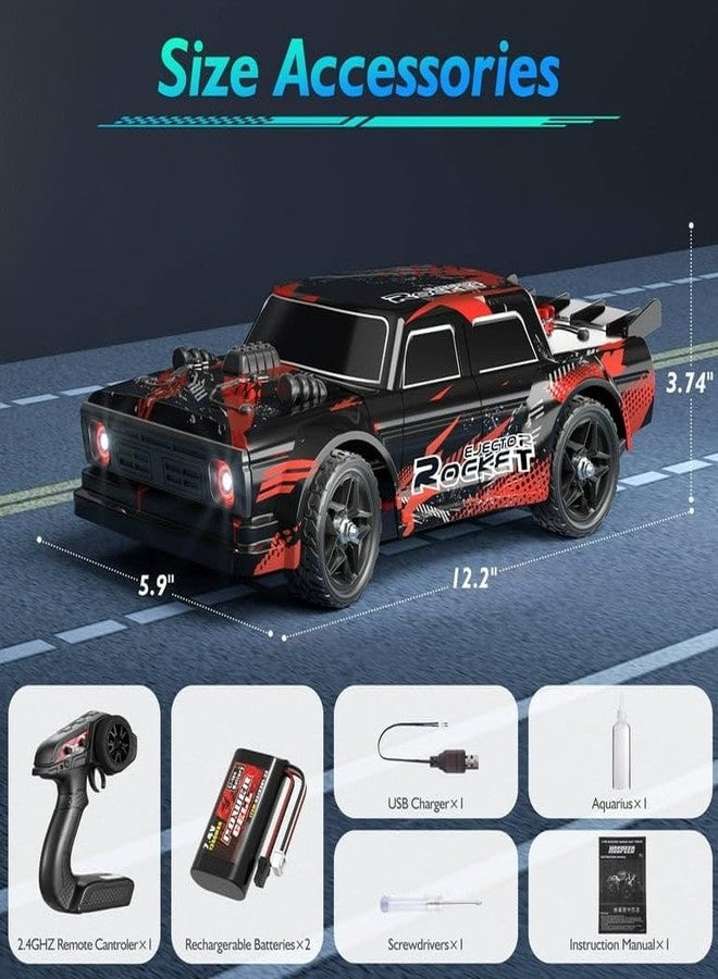 SKYBUCKET 1:16 RC Racing Drifting Car, High Speed Remote Control Car Vehicle with Lights, 4WD RC Car Drifting Tires Racing Sport Toy Cars for Adults Boys Girls Birthday Christmas Gift - Image 3