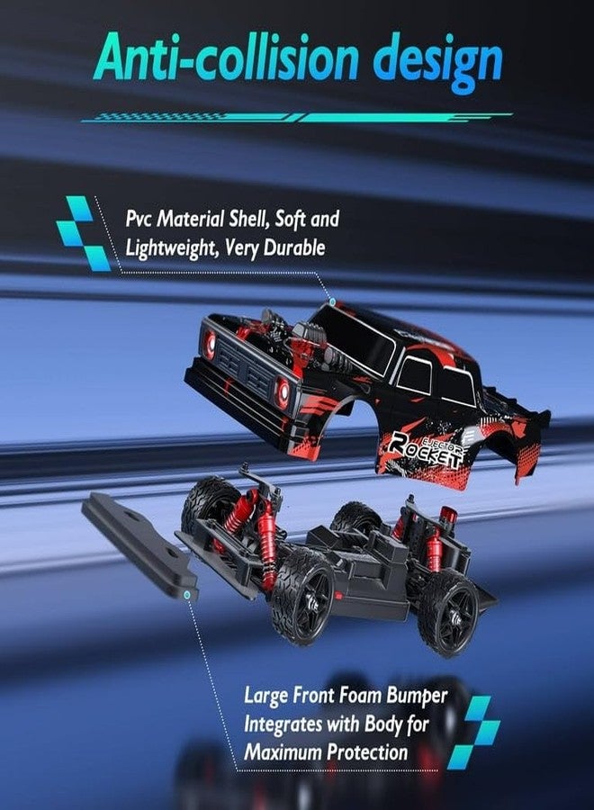 SKYBUCKET 1:16 RC Racing Drifting Car, High Speed Remote Control Car Vehicle with Lights, 4WD RC Car Drifting Tires Racing Sport Toy Cars for Adults Boys Girls Birthday Christmas Gift - Image 5