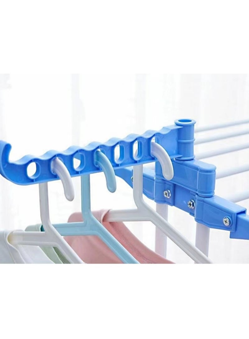 Three layer stainless steel multi-color hanger 172x126x64cm blue - Image 4