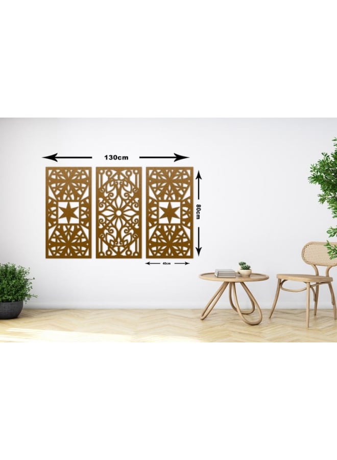 هوم جاليري لوحات فنية جدارية خشبية بضوء النجوم الليلية - Image 4