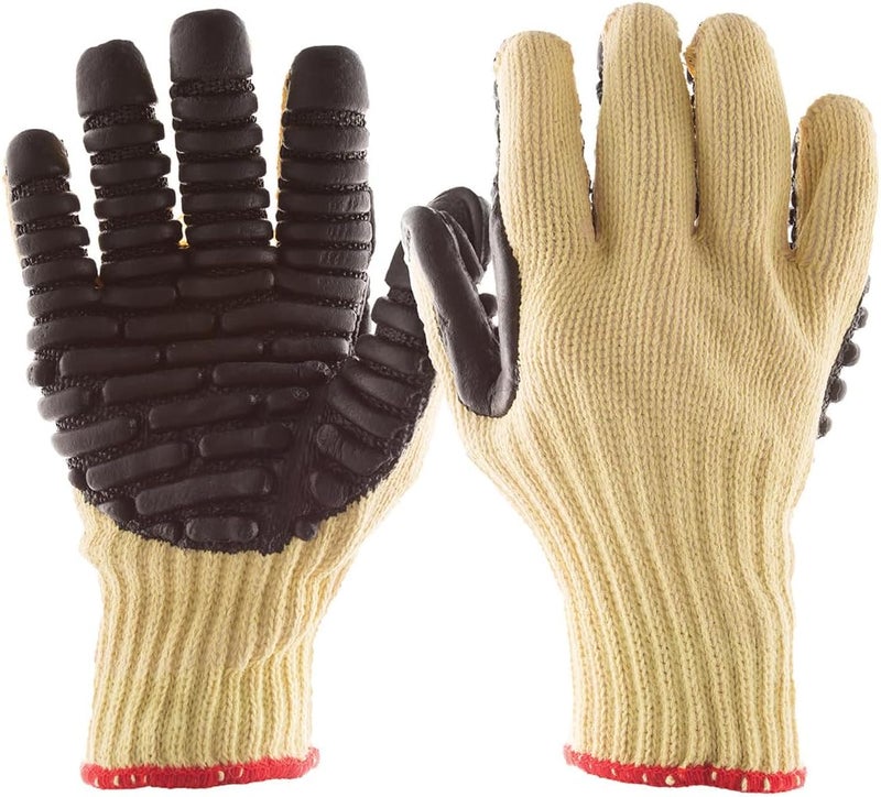 Impacto VI4740 Blade Anti-Vibration Anti Slash Glove, Yellow, Medium - Image 1