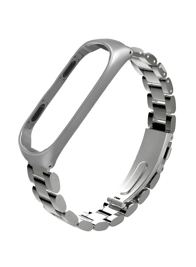 NIBEMINENT Replacement Smart Bracelet For Xiaomi Mi Band 3 21.5 x 1.95 0.54centimeter Silver 
