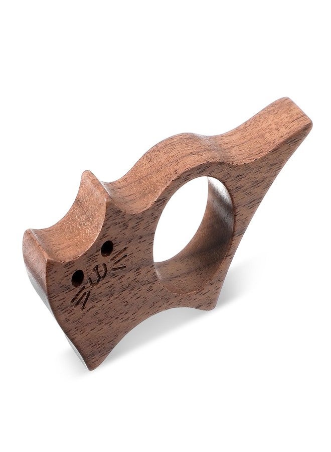 Tyqour Cat Book Page Holder Wooden Thumb Book Opener Holder for Reading Wood Thumb Page Holders Gifts Accessories for Reading Lovers - Image 1
