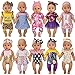 Windolls 10 Sets 1416 Inch Baby Doll Clothes Dress Outfits Headbands Accessories fits New Born 15 inch Baby Doll - Image 4