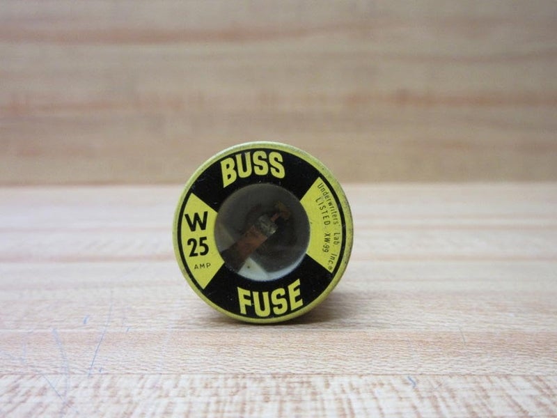 Bussmann W-25 Plug Fuse W25 Buss (Pack of 4) - Image 5