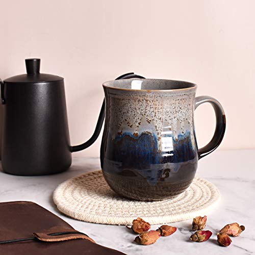 Bosmarlin Large Ceramic Coffee Mug, Big Tea Cup for Office and Home, 21 Oz, Dishwasher and Microwave Safe, 1 PCS - Image 4