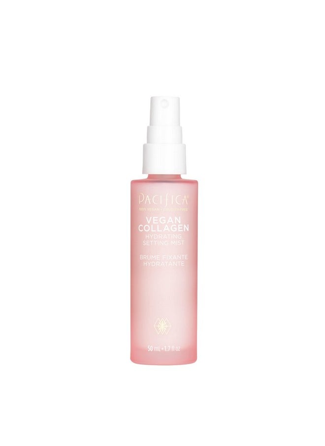 Pacifica - Pacifica Beauty Vegan Collagen Hydrating Setting Mist, Makeup Setting Spray, Vitamin C, Cucumber, Dewy Finish, Hydrating Mist, Long Lasting, Facial Spray, Face Spray, Skin Care, 1.7 fl oz (1 Count) - Image 1