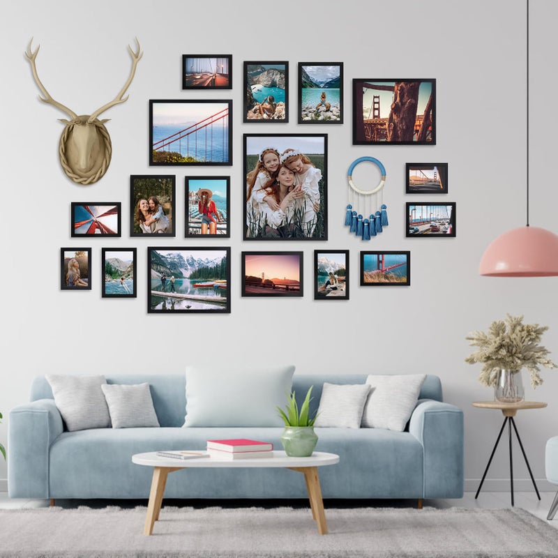 جيفت جاردن GiftGarden 4x6 إطار الصورة الأسود 4 من 6 إطار صور رفيع لعرض الجدار المنضة - Image 5