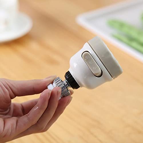 360 Degree Rotating WaterSaving Sprinkler Faucet Aerator 3Gear Adjustable Head Nozzle SplashProof Filter Extender Sprayer for Kitchen Bathroom by Smart Quality  - Image 2