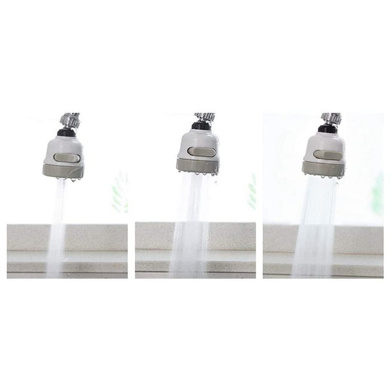 360 Degree Rotating WaterSaving Sprinkler Faucet Aerator 3Gear Adjustable Head Nozzle SplashProof Filter Extender Sprayer for Kitchen Bathroom by Smart Quality  - Image 5