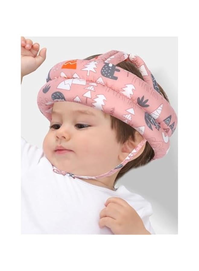 HOOKOR Baby Head Protection Helmet, Adjustable Protective Cap Child Safety Headguard Hat for Running Walking Crawling (Pink) - Image 5