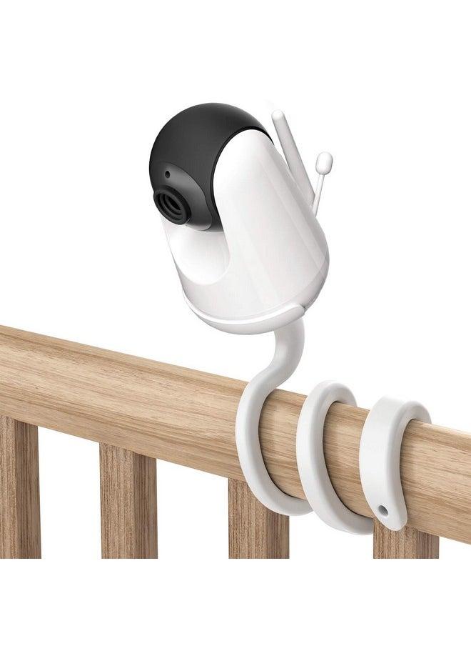 TIUIHU Baby Monitor Crib Mount For Hipp Baby Monitor Mount For Toddler Twist Versatile Mounting Kit For Vavahipp Baby Monitor(1Packwhite)  - Image 1