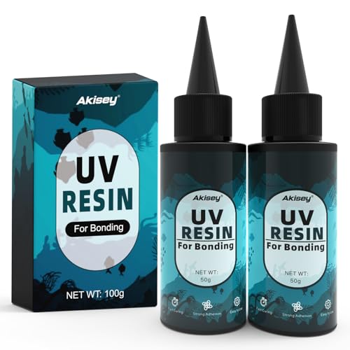 akisey 100g UV Resin for Bonding Akisey UV Glue for Repairing Glass Plastic Resin Decoration Fast Curing in Seconds Under UV Light Not Included - Image 1