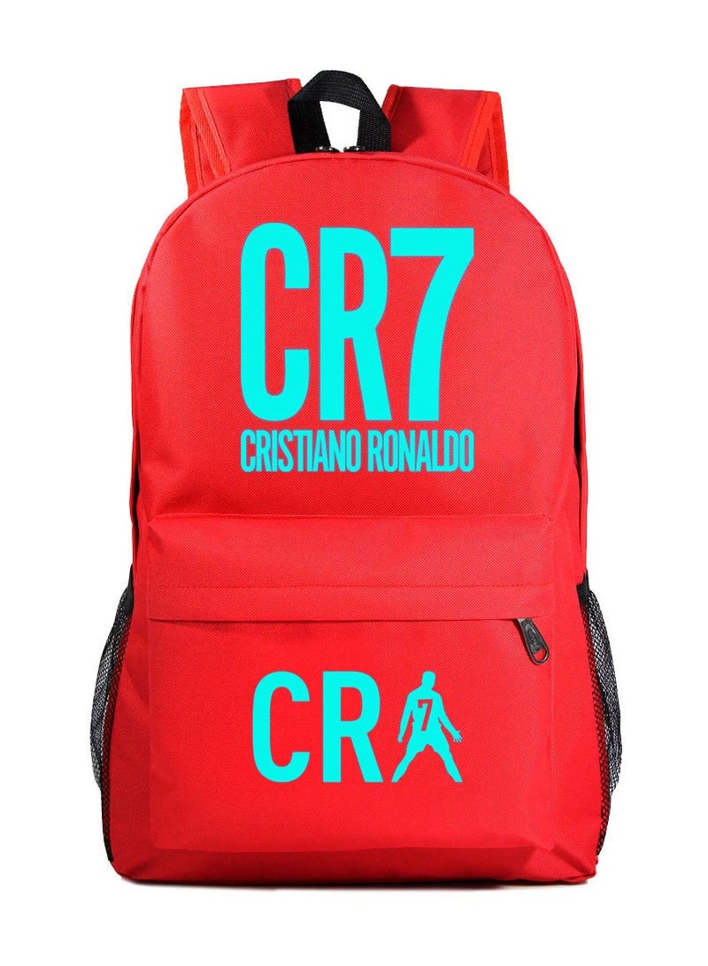 CR7 Blue Luminous Youth Casual Backpack 