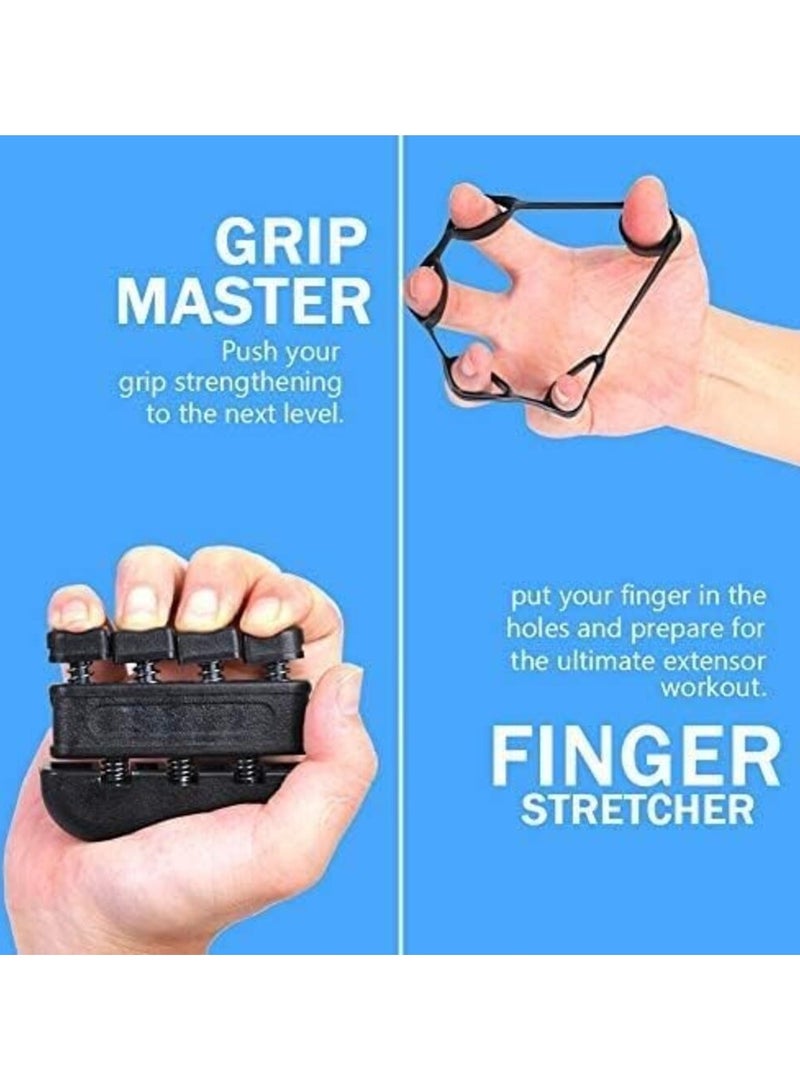 جريب ماستر مجموعة تمارين تقوية اصابع اليد 5 قطع  قبضة قابلة للتعديل مع عداد للتدريب والتمرين - Image 5