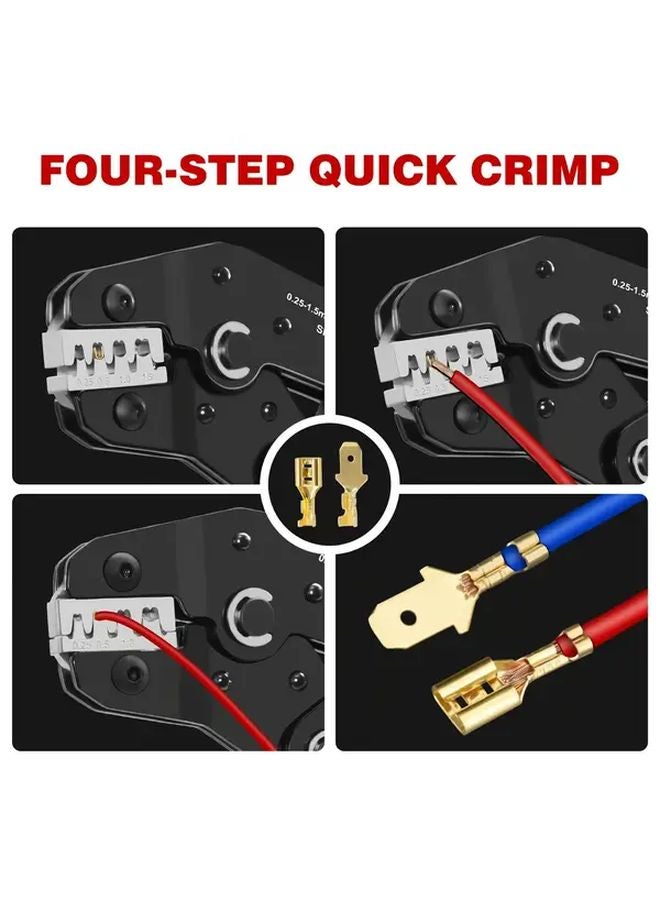 Green Handle Ratchet Crimping Pliers Multi Functional Electrical Wiring Tool - Image 5