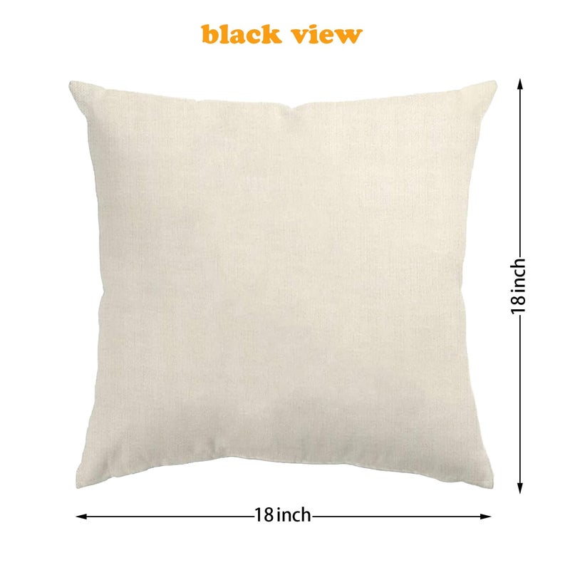 ONFAON Spring Decorations for Home - Spring Pillow Covers 18x18  Outdoor Pillow Covers Spring Farmhouse Throw Pillow Cover Garden Linen Cushion Case for Home Decor - Image 3