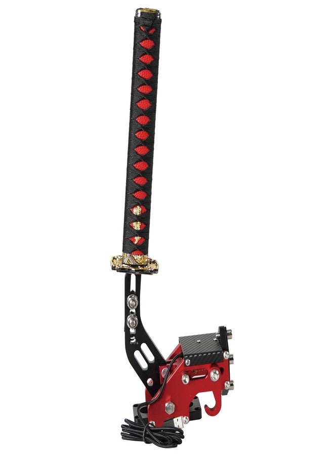 YESHMA 64 Bit USB Katana Handbrake Samurai Sword PC Handbrake Compatible With G25/27/29/920 T500 T300,Professional Gaming Peripherals using for Racing Games(Without Clamp), 26 cm, Black - Image 1