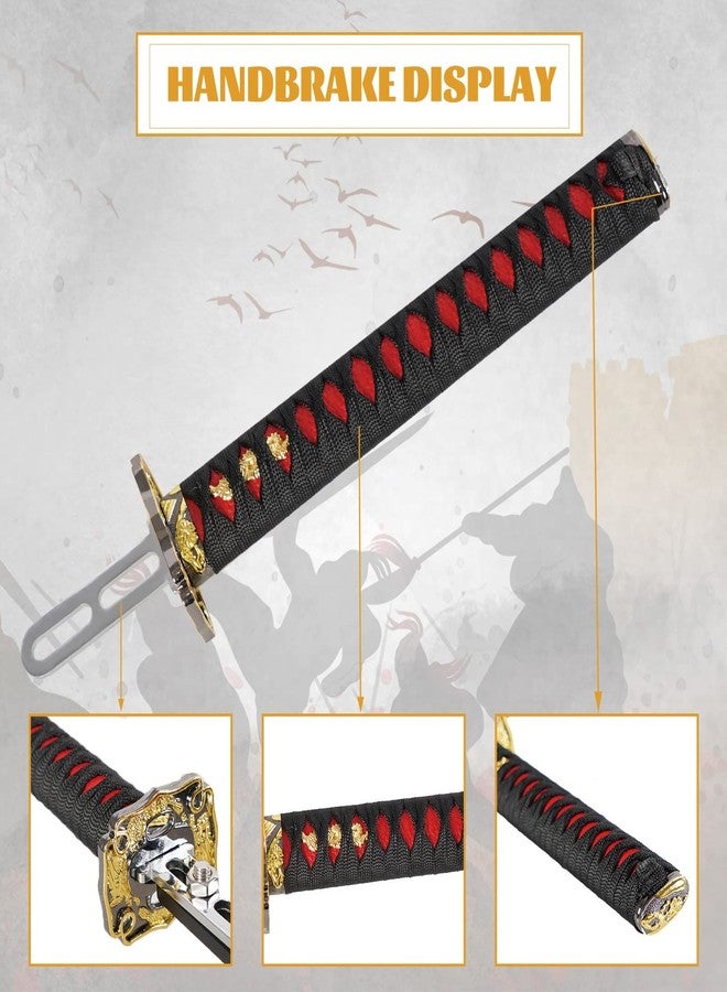 YESHMA 64 Bit USB Katana Handbrake Samurai Sword PC Handbrake Compatible With G25/27/29/920 T500 T300,Professional Gaming Peripherals using for Racing Games(Without Clamp), 26 cm, Black - Image 4