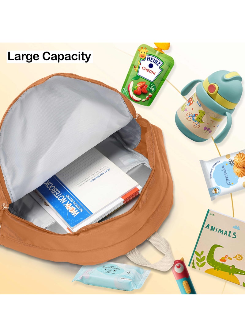 Binnes Premium 14-inch Kids Backpack Light Weight Water Resistant Multifunctional School Backpack for Girls and Boys, BNS6015, Chocolate - Image 5