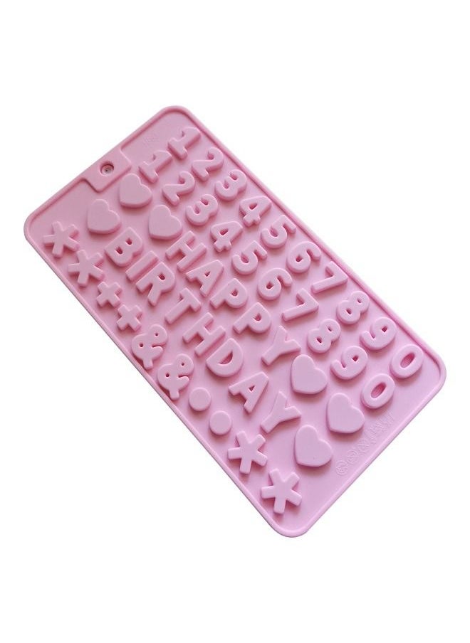 asmat Number Molds, Reusable Chocolate Molds with Happy Birthday Cake Decorating Symbols  - Image 2