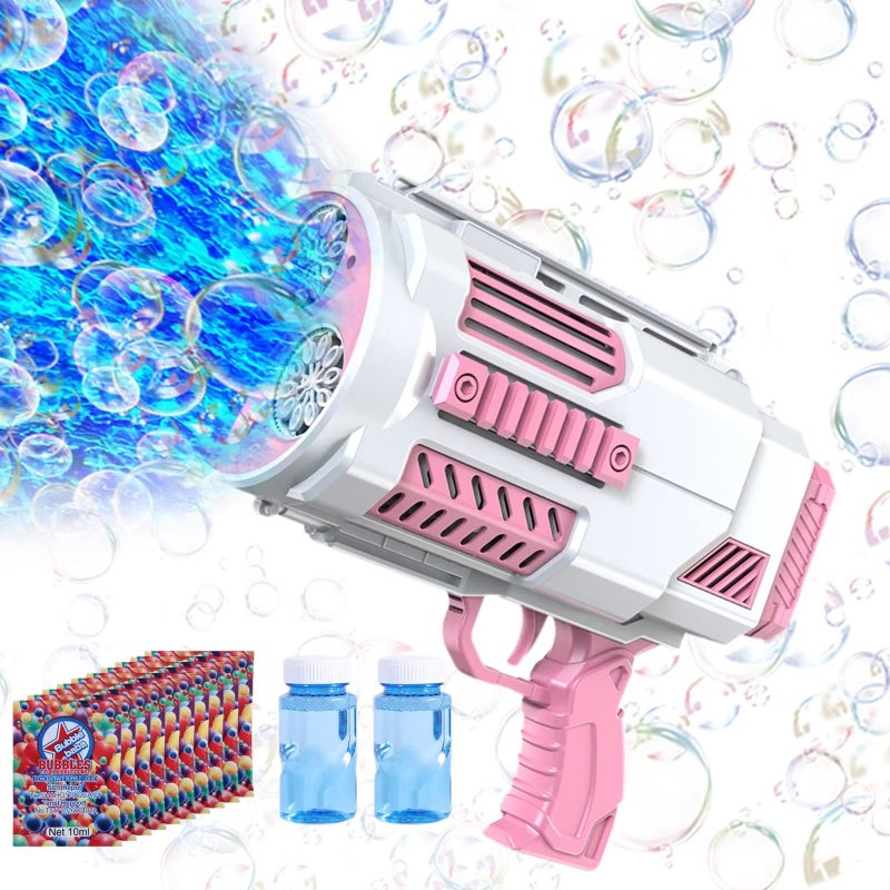 BOMOCO Bubble Machine Automatic Bubble Gun Summer Beach Bubbles Blower Outdoor Kids Toys for Boy Girl Age 3 4 5 6 7 8 9 10 11 12 Year Old Birthday Wedding Party Christmas FavorsNo Dip - Image 4