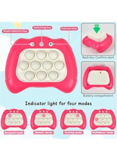 MOXO Game Fidget Toys for Kids Quick Push Electronic Light Up Games Deression Breakthrough Puzzle Game hine for Adults Stress Anxiety  Pink  - Image 3
