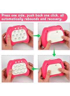 MOXO Game Fidget Toys for Kids Quick Push Electronic Light Up Games Deression Breakthrough Puzzle Game hine for Adults Stress Anxiety  Pink  - Image 5