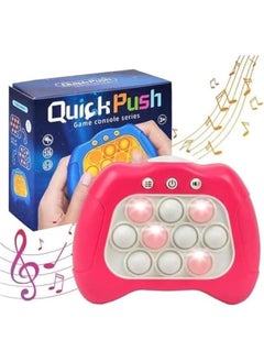 MOXO Game Fidget Toys for Kids Quick Push Electronic Light Up Games Deression Breakthrough Puzzle Game hine for Adults Stress Anxiety  Pink  - Image 1