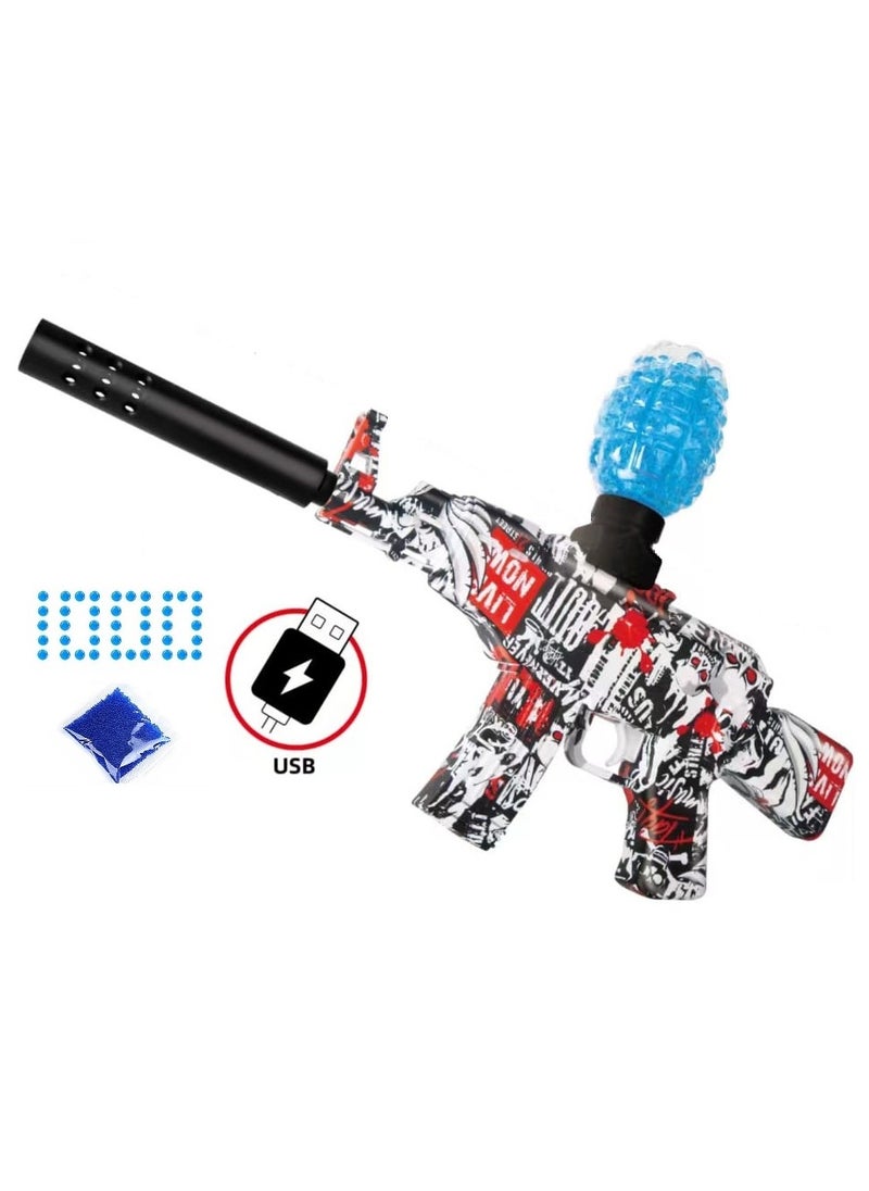 Generic - Electric Gun Mini AK47 Blaster Gel Water with 1000 Eco-Friendly Crystal Balls - Image 1